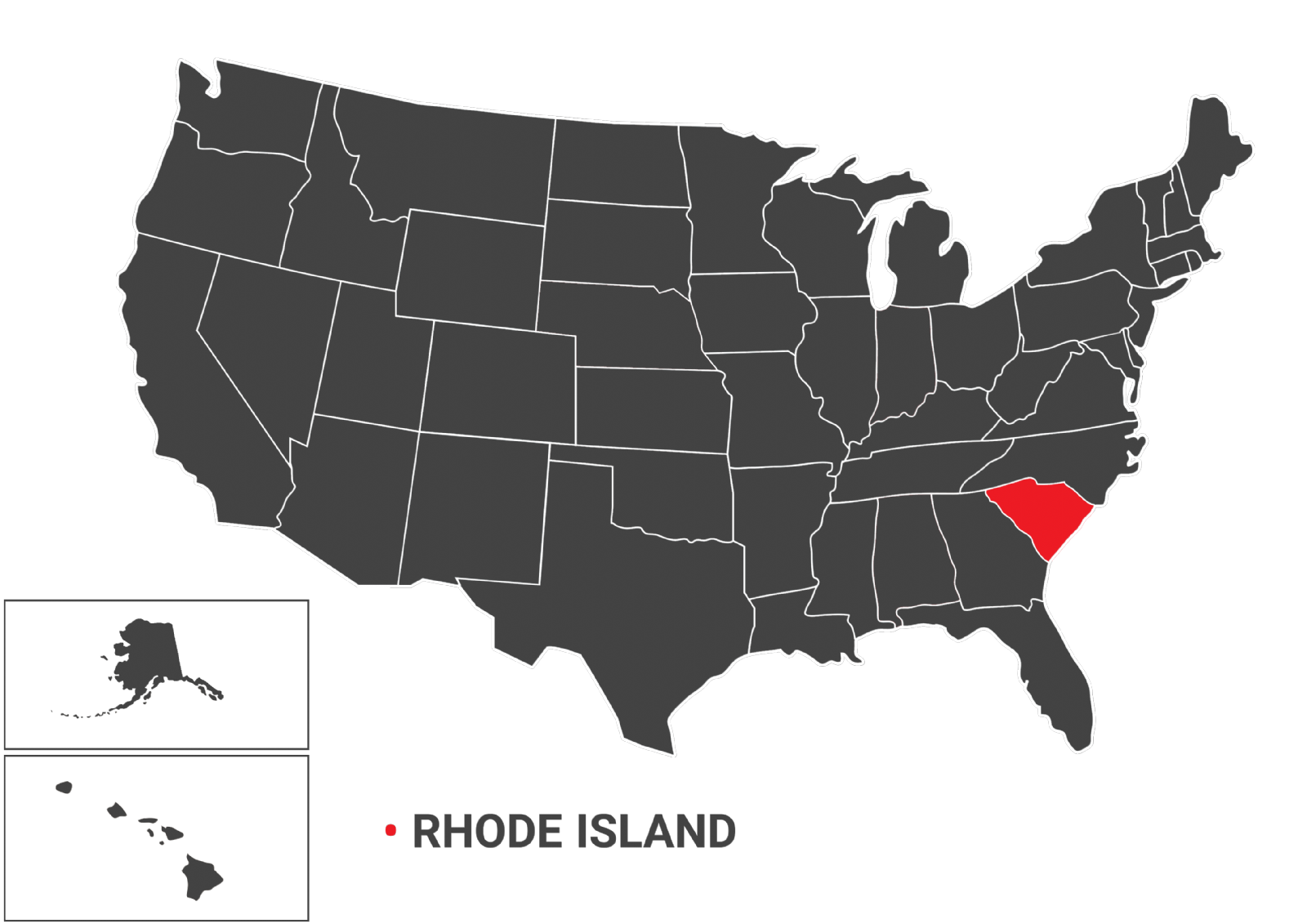 نقشه جغرافیایی ایالت rhode island