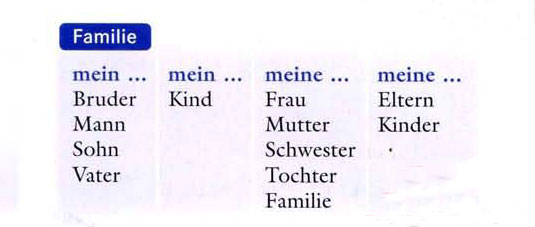 آموزش نسبت های خانوادگی در زبان آلمانی